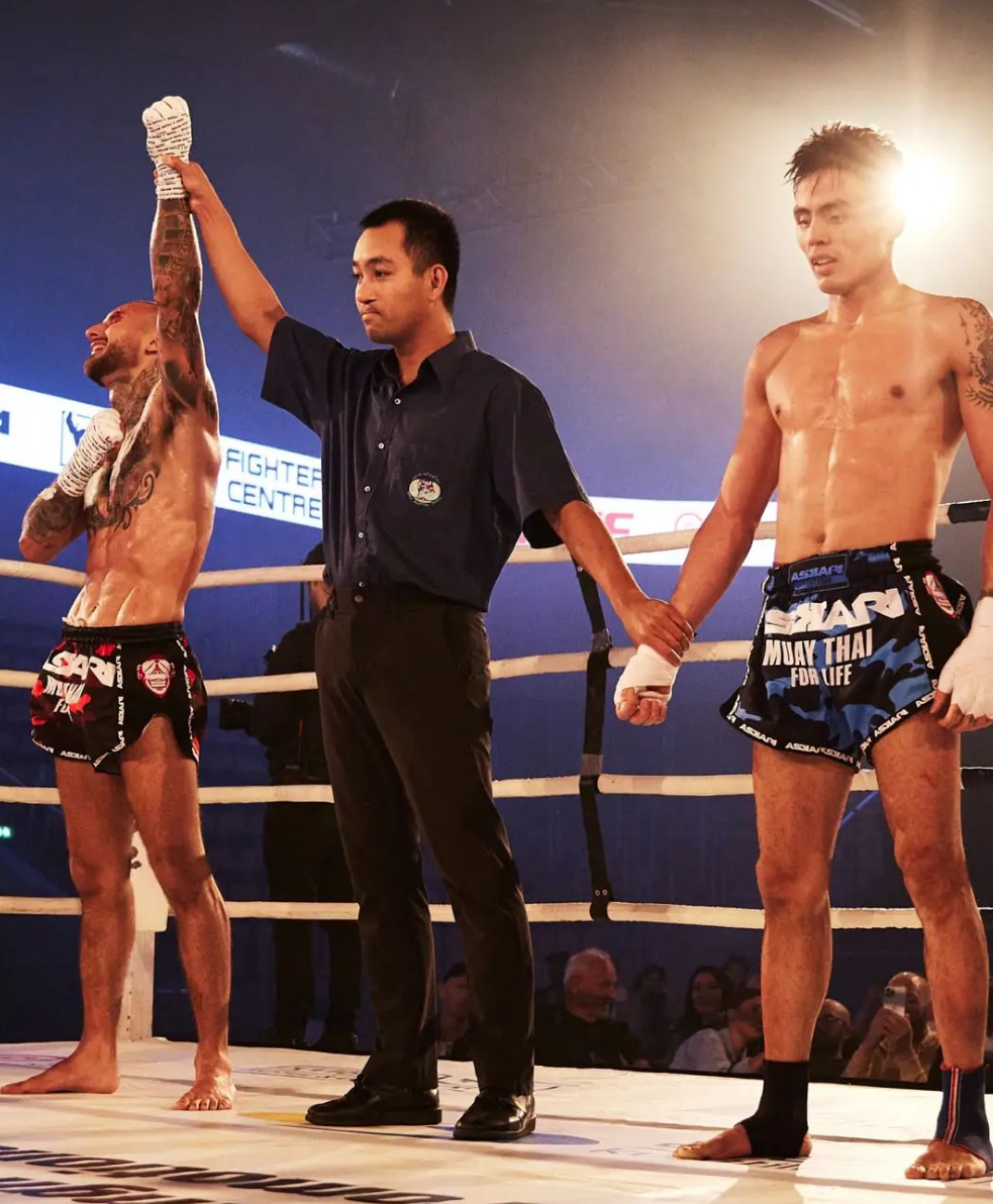 Pierre John vinst på Muay Thai for Life 1.0